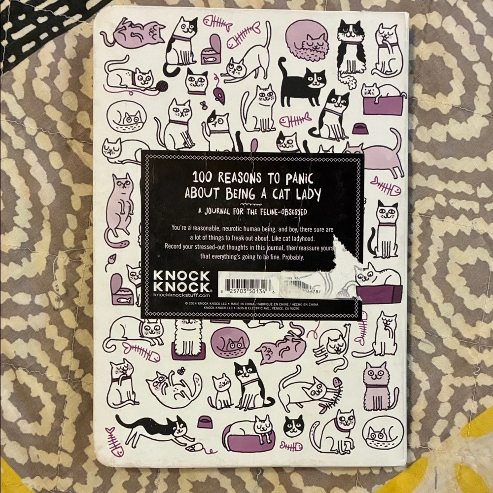 Cat Lady Journal - Purple and White